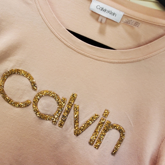 Calvin Klein tee Color: Pink Nude Size L - Picture 2 of 3